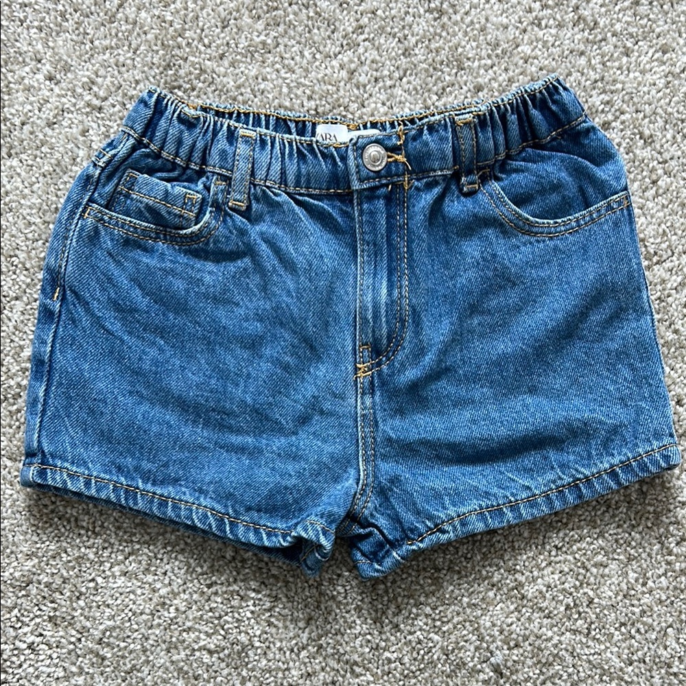 ZARA Girls Denim shorts 4-5y